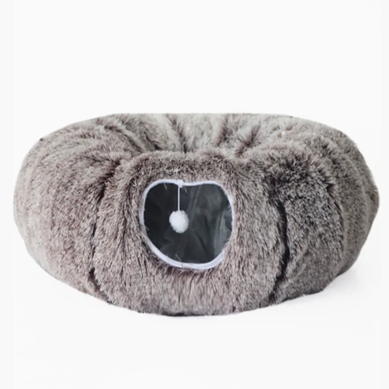 Comfortable Double Four Seasons Indoor Pet Nest Universal Removable Plush Cat Tunnel High Quality Year Round Comfortable Bed