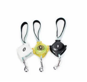 Comfortable Durable Plastic Retractable Dog Leash with Print Pattern and Scarf Decoration Eco Friendly