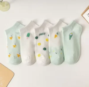 Comfortable Eco Friendly Breathable Cat Rabbit Pattern Mid Calf Socks for Women Daily Use Cartoon Socks