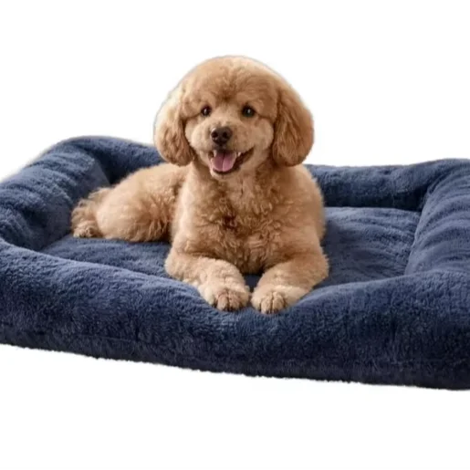 Comfortable Polyester Pet Bed for Cats Dogs Removable Washable Hand Wash Solid Color Non Slip Zippered All Seasons