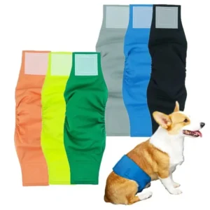 Comfortable Soft Reusable and Washable Pet Diapers Dog Diapers for Male Dogs