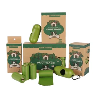Compostable Biodegradable Dog Poop Bags Extra Thick Leak Proof Eco Friendly Corn Starch Plant Based Pet Waste Bags 120 Pcs