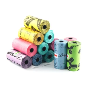 Compostable Disposable Custom Printed Eco Friendly Green Trash Garbage Pet Dog Waste Poop Poo Bag for Dogs