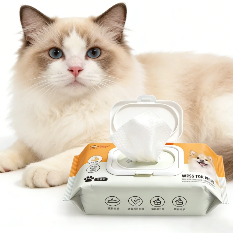Convenient Disposable Pet Wet Wipes Dog Daily Cleaning for Home & Travel Dog Wet Wipes Cleaning Wipes