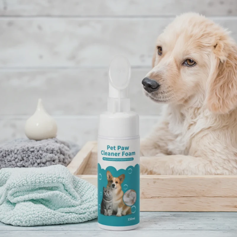 Convenient Pet Paw Care Products 150ml Mild Cleaning Pet Paw Cleanser Eco Friendly