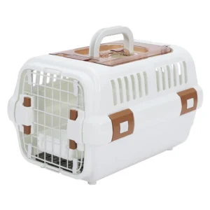 Convenient Pet Travel Carrier with Handle and Breathable Design for Airplane Car Travel Small Pet Transport Box for Cat Dog