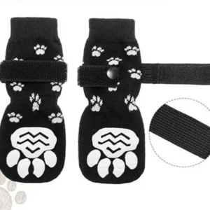 Cotton Eco friendly Cartoon Solid Breathable Dog Socks Outdoor Anti slip Waterproof Foot Cover Pet Shoes All Seasons