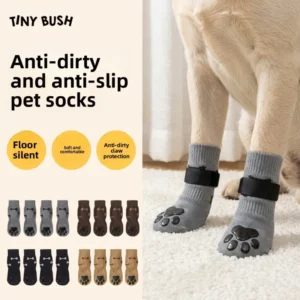 Cotton Pet Socks Double-Sided Dispensing Durable Anti-Dirty Dog Socks Go Out Essential