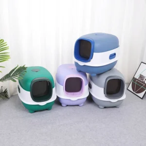 Covered Cat Litter Double Plastic Large Box Self Cleaning