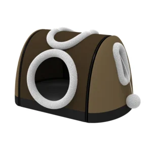 Cozy Cave Winter Pet Bed Foldable Warm Sleeping Nest for Cats and Medium Dogs