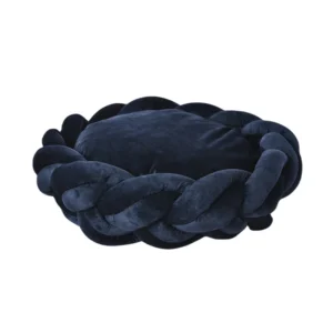 Cozy Cuddler Warm Woven Round Pet Dog Bed Comfort Pet Cushion