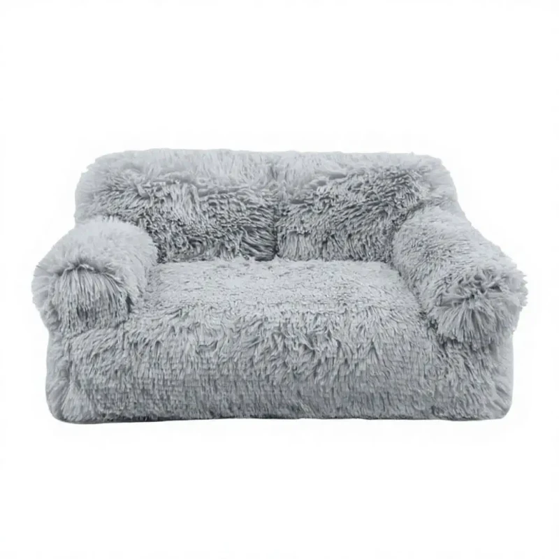Cozy Plush Cat Nest Bed Washable Detachable Anti Anxiety Soft Winter Warm Dog Bed for Small Medium Pets Accessories