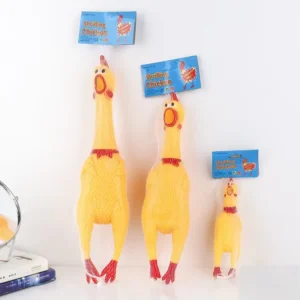 Creative Funny Calling Chicken Pet Dog Toy Rubber Chicken Squeaking Squeeze Children Adult Venting Decompression Squeeze Toy