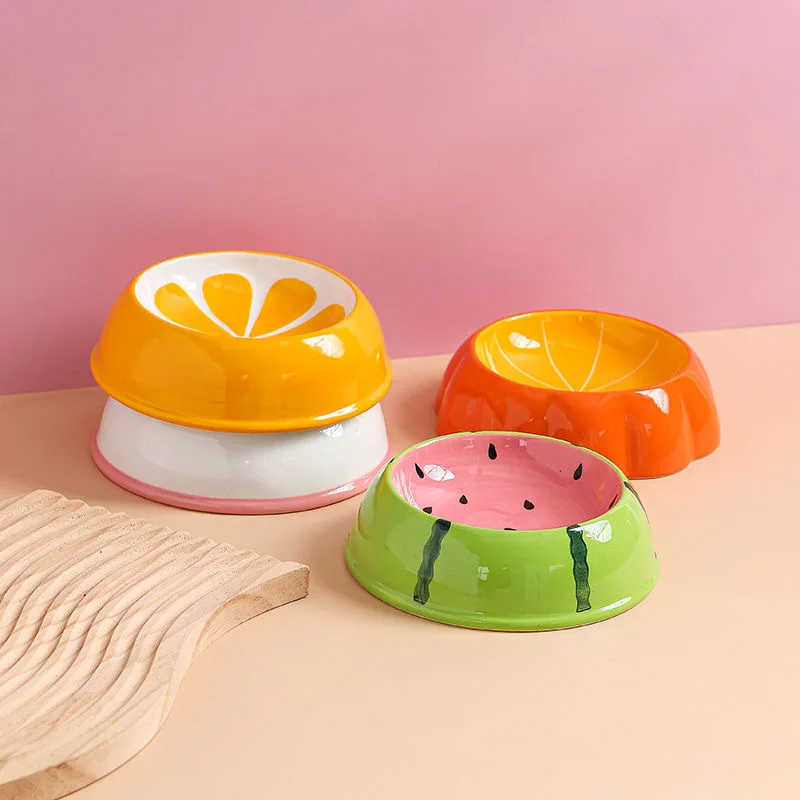 Creative High Quality Pet Bowl Ceramic Food Bowl Puppies Ceramic Feeders for Pets Drinking Eating Use