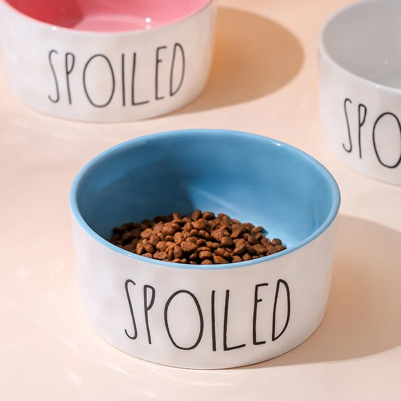 Creative Small Medium Large Sizes Pet Supplies Ceramic Dog & Cat Food & Water Bowl Home Pet Bowls & Feeders