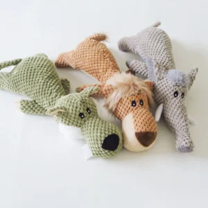 Cross Border Pet Dog Plush Sound Pet Toy Lion Elephant Walf Interactive Training Toy Bite Resistant Dog Toy