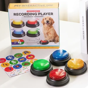Cross border Dog Toy Pet Communication & Training Educational Interactive Sounding Toy with Pet Exchange Button