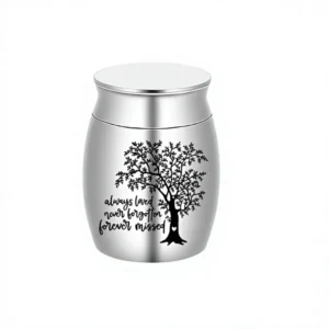 Cross border Export Pet Cremation Urn Aluminum Alloy American Country Style Semi handmade Memorial Container Cat Dog Supplies