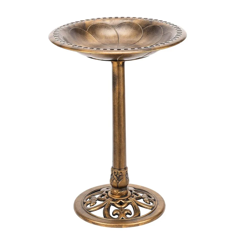 Cross border Ready to ship Plastic Garden Supplies Outdoor Solar powered Fountain Bird Baths