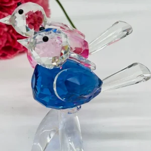 Crystal Handmade Cute Design Colourful Mini Bird for Home Decoration Ornamentation