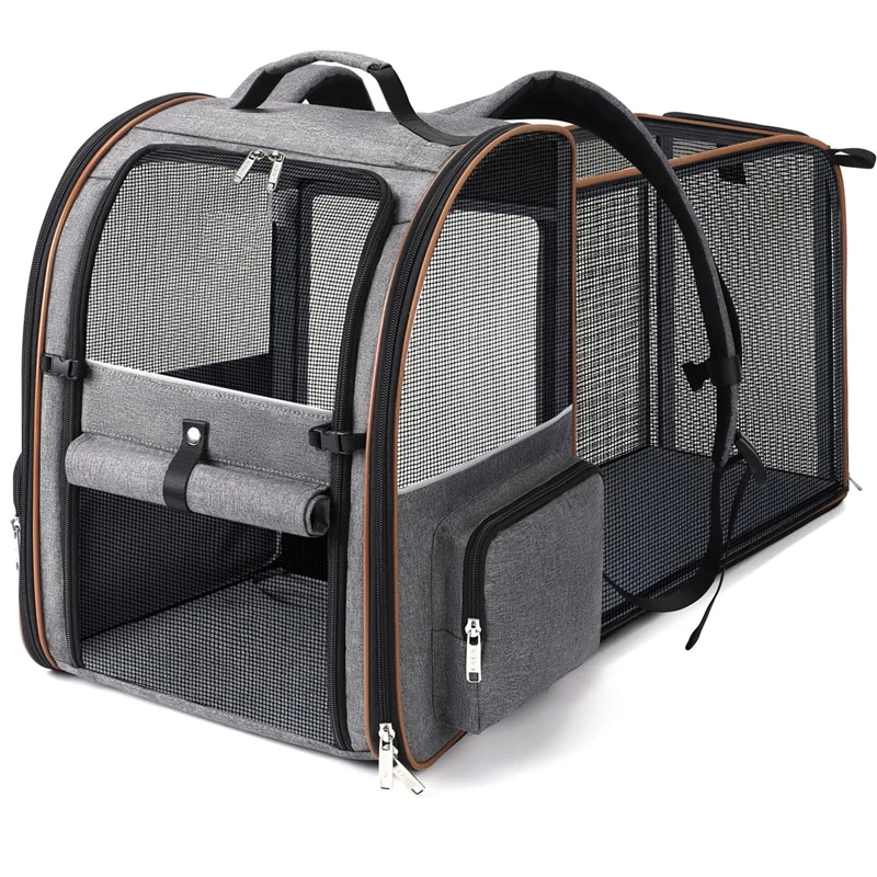Custom 25 60 70 Lbs Large Airline Approved Small Puppy Dog Cat Pet Carrier Backpack for Motorcycle Hiking