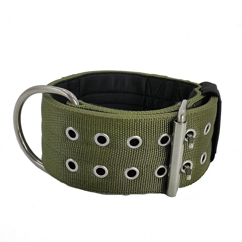 Custom 3 Inch Wide Thick Dog Training Collar High Quality 4 Layers Nylon Collars Large Strong Breed Dogs Pet Dogs