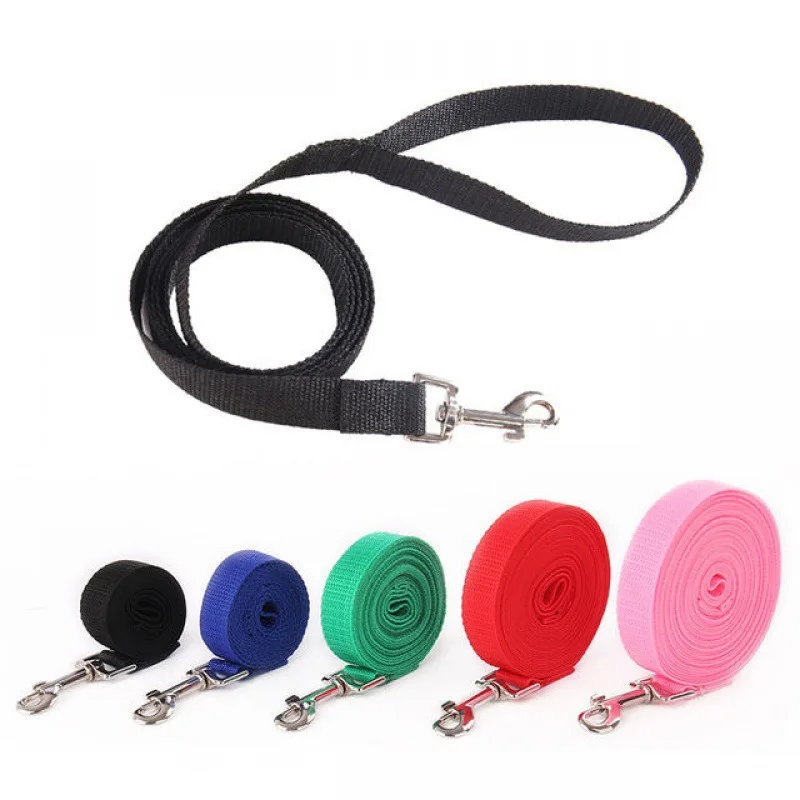 Custom 4.5m Long Nylon Dog Training Lead with Lights Solid Print Pattern Small Outdoor Cats Sustainable Eco-Friendly Dog Leash
