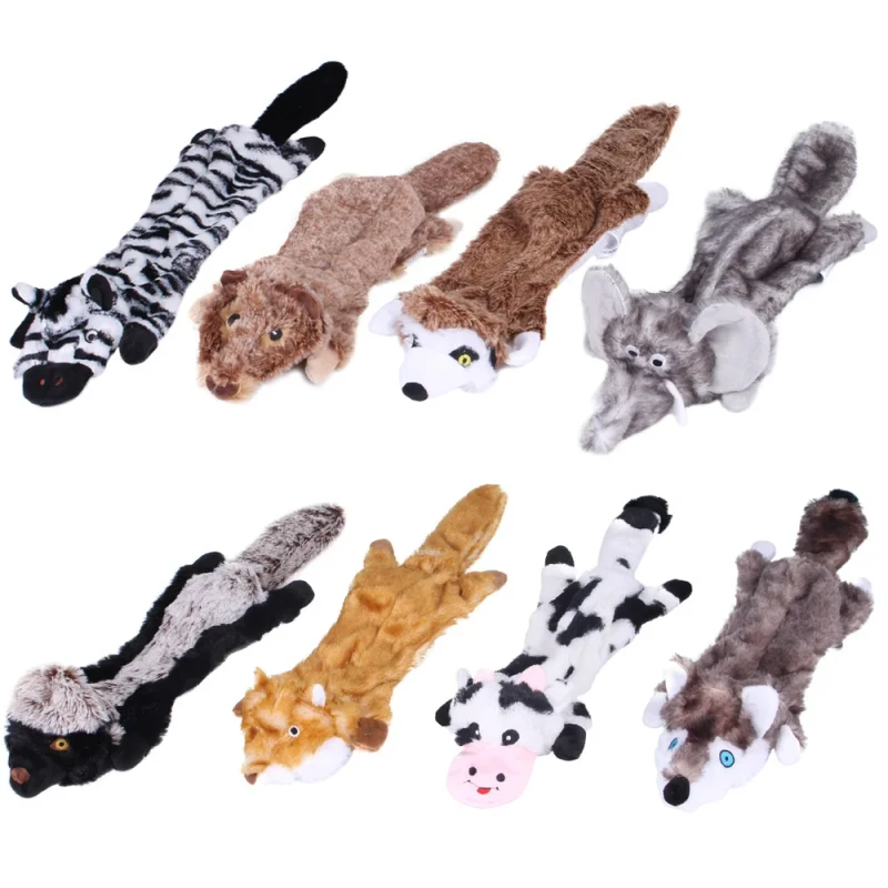Custom Accessories Empty Unfilled Cover Tough Durable Dog Non Stuffed Plush Chew Pet Squeak Dog Pet Toy