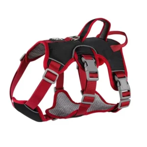 Custom Adjustable Soft Padded Polyester Training Dog Harness Set with Reflective Edges Luxury Easy Control No Pull for Dogs
