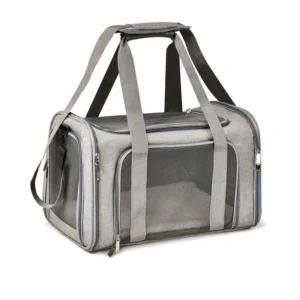 Custom Airline Approved Foldable Cat Carrier Bag Soft Side Pet Carriers Dog Travel Bags for Car Seat Pet Accessories