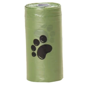 Custom Biodegradable Eco Friendly Portable 8 Rolls Compostable Pet Dog Poop Waste Bag Pet Waste Disposal for Training