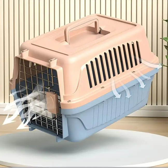 Custom Bulk Order Pet Travel Carrier Model Multiple Sizes Available for Supplier Durable Plastic Dog Crate