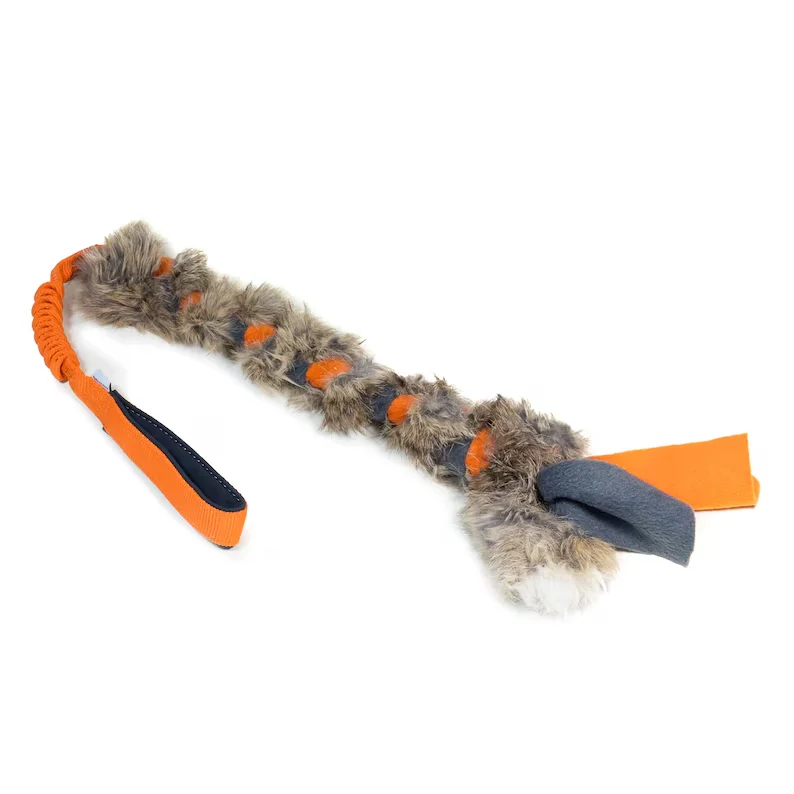 Custom Bungee Faux Fur Rabbit Dog Plush Toy High Quality Outdoor Interactive Tug Dog Chew Toys at Bulk Prices