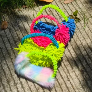 Custom Bungee Real Animal Fur Rabbit Fur Dog Plush Toy Outdoor Interactive Pull Tug High Quality Plush Pet Dog Chew Toys Ring