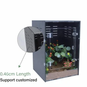 Custom Classic Solid Reptilian Box Reptile Cage Snake Chameleon Arboreal Terrarium 25 Gallon Large Acrylic