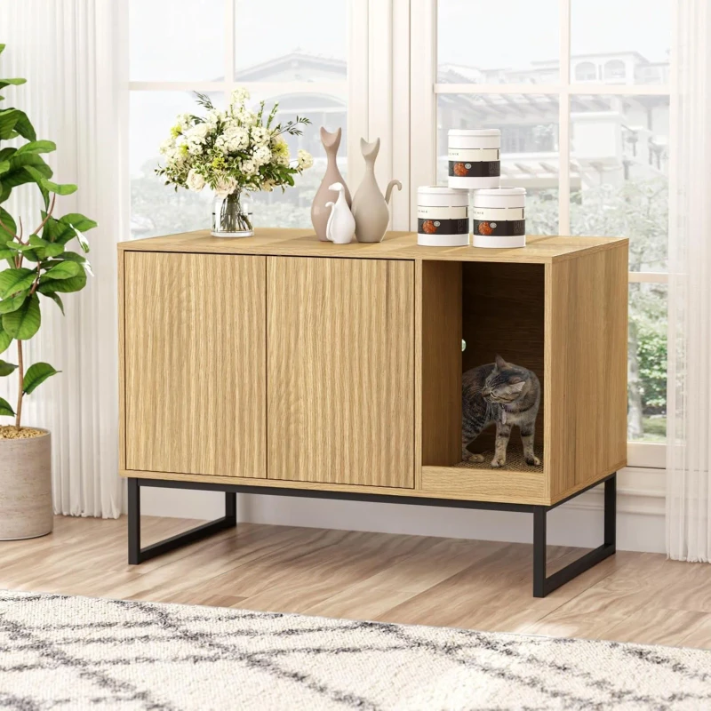 Custom Color Luxury Modern Living Room Indoor Pet Furniture Cabinets MDF Cat Furniture Pet Houses