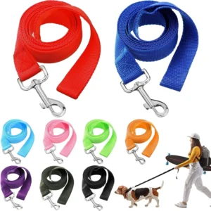 Custom Dog Accessories Factory Training Waterproof Nylon Strong Braided Slip Lead Pet Dog Leash