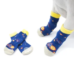 Custom Dog Paw Socks Anti-Slip Protective Pet Apparel Breathable Nylon Latex Material Custom Design Pet Shoes and Socks