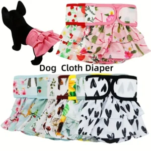 Custom Dog Pet Training Pads Diaper Washable Reusable Female Pet Dog Diapers