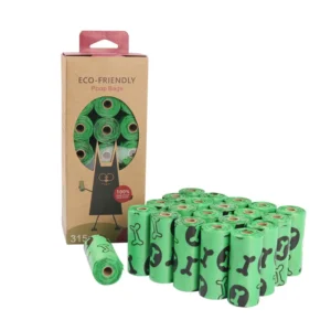 Custom Eco-Friendly Biodegradable Cornstarch Dog Poop Bags Compostable Pet Waste Disposal Solution
