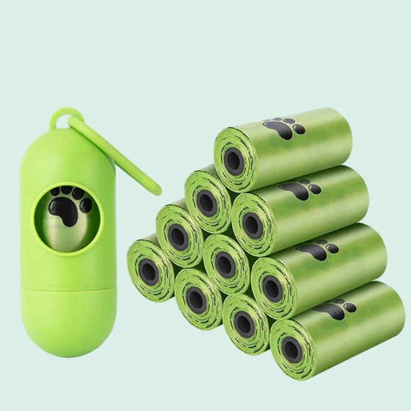 Custom Eco Friendly Biodegradable Dog Poop Bags Cornstarch Compostable Waste Disposal for Pets