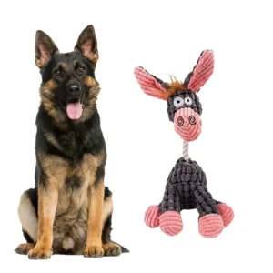 Custom Eco Friendly Durable Chewing Corduroy Plush Dog Toys Squeak Accessories for Big Pets Plush Squeaky Dog Toys