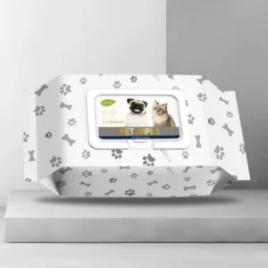 Custom Eco Friendly Non-Woven Pet Shampoo Wipes Extra Soft Deodorizing Cleaning for Paw Ear & Eye Care
