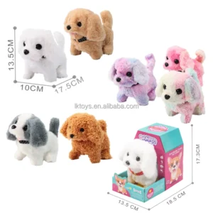 Custom Electric Plush Dog Walking Barking Stuffed Animal Interactive Electronic Plush Toy