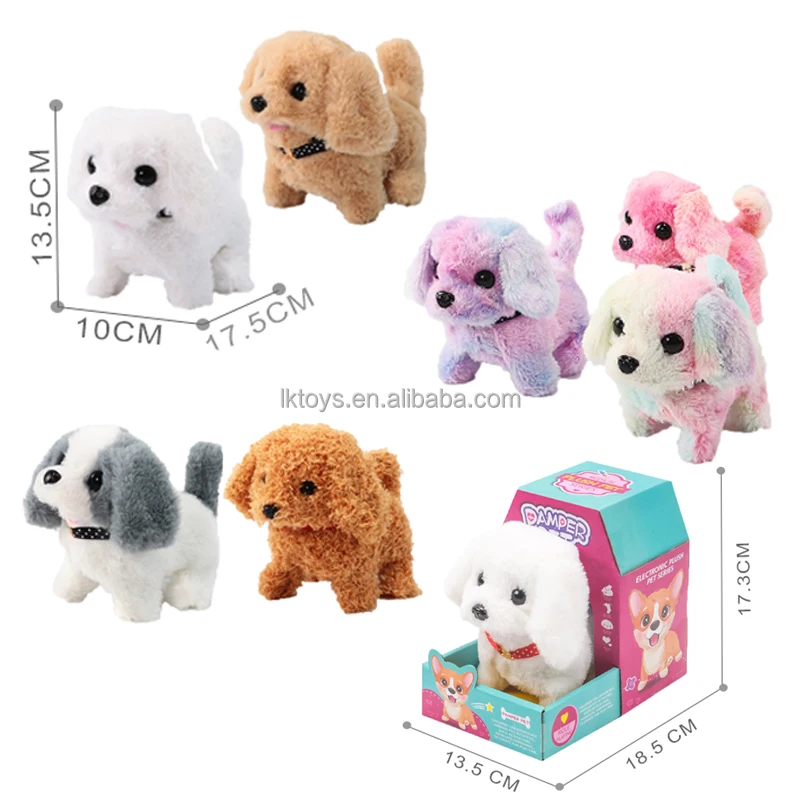 Custom Electric Plush Dog Walking Barking Stuffed Animal Interactive Electronic Plush Toy