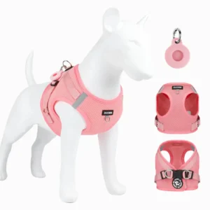 Custom Fashion Nylon Lightweight Breathable Reflective Adjustable Pet Harness for Dogs and Cats