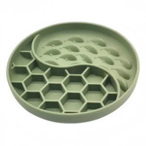 Custom Honeycomb Slow Feeder Dog Bowls Pet Feeding Bowl Silicone Pet Dog Feeding Bowls with Suction Cups for Water&food Feeding