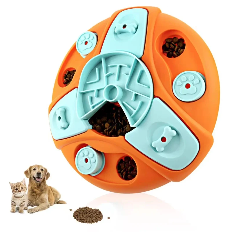 Custom IQ Training Treat Dispenser Pet Interactive Movement Toy Dog Slow Feeder Dog Puzzle Toy