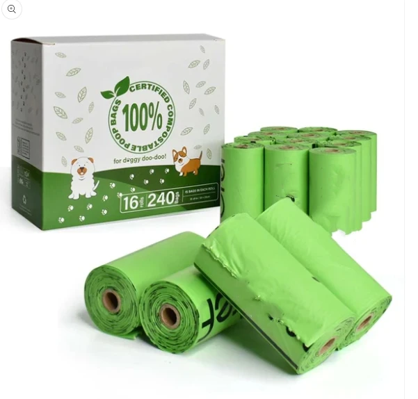 Custom Large Roll Eco-friendly Dog Poop Waste Disposal Bags with Strong Odor Control Box