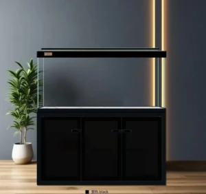 Custom Large Ultra White Glass Aquarium Fish Tank Cabinet Stand Smart Bottom Filtration System 600L Box Outdoor Living Home